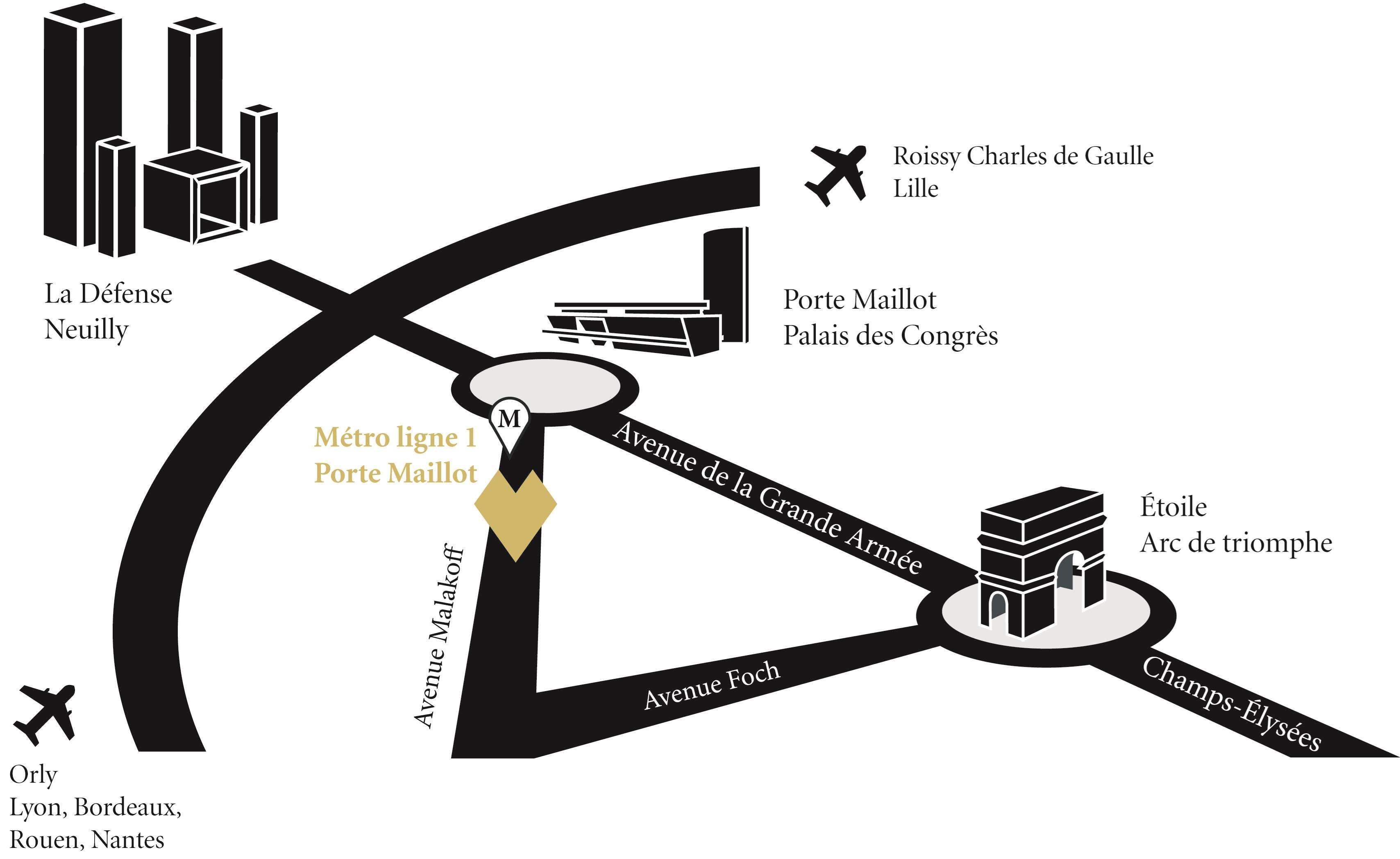 Hotel Etoile Maillot Párizs Kültér fotó